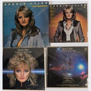 Vintage Bonnie Tyler Vinyl Record Collection Speed Of Night/Heartache